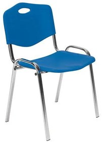 Nowy Styl  ISO Chrom műanyag étkezőszék, kék%