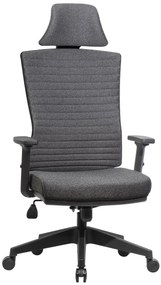 Ello ergonómikus szövet irodai forgószék deréktámasszal, fejtámasszal