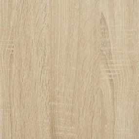 vidaXL sonoma tölgy szerelt fa íróasztal polcokkal 100x45x140 cm