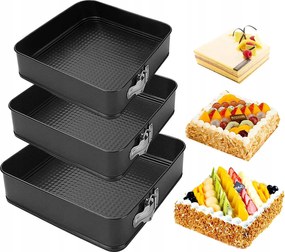 Sütőforma Tésztaforma 3db-os szett 22/24/26 cm