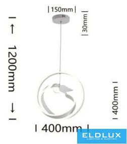 ELDLUX A51-BN Modern Led Függesztett Lámpa IP20