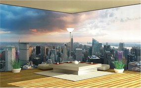 Sarok fotótapéta Manhattan Város 3D 624x219