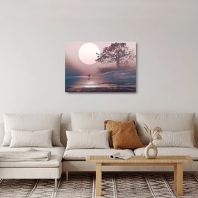 Kép - szerelmes pár (üvegen) (70x50 cm)