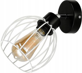 Led fali lámpa Drótgömb Fehér 1XE27