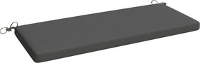 Outsunny párnázott kerti padpárna 110 x 46 x 6,5 cm, 2 személyes, levehető huzattal, UPF 30+, vízálló, rögzítőszíjak — Aosom