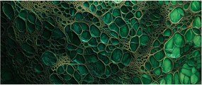 Kép - Zöld mikroszkópos kép (120x50 cm)