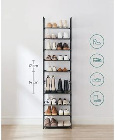 Cipőtartó ALVORO fekete