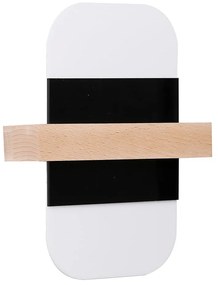 Fekete-fehér LED fali lámpa April – Candellux Lighting