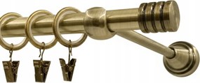 Luna Szimpla Függönykarnis Arany Fém 16 mm Arany Antik 200 cm