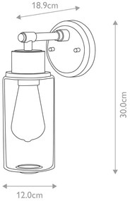 Elstead BATH-MORVAH1-BB - Fürdőszobai fali lámpa 1xE27/60W/230V IP44 arany