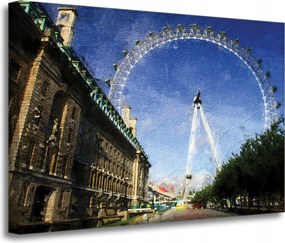 Vászonkép Régi fotó Óriáskerék 70x50 cm