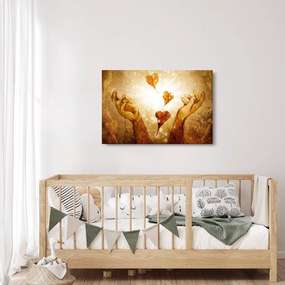 Kép - Szeretettel teli kezek festménye (90x60 cm)