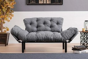 Design kanapéágy Wilona 155 cm kerozin szürke