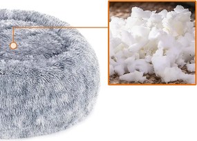 Kutyaágy, kerek macskaágy,S-es méretű, szürke | FEANDREA