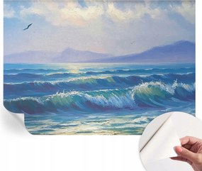 Öntapadós Dekoratív Fotótapéta Hálószobába Tengeri hullámok 208x146 cm
