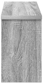 Fali Kabáthorog polcokkal Szürke sonoma 50 x 16 x 26 cm Faanyag