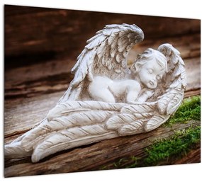 Kép - alvó angyal (üvegen) (70x50 cm)