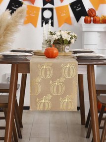 Bézs Klasszikus Futófelület Abrosz Téglalap Alakú Shein Tök Minta 33X90