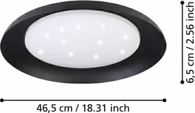 Eglo 99703 - PENJAMO LED mennyezeti lámpa, 17,1W/230V, fekete