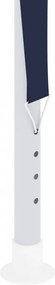 kék rendezvénysátor oldalfalakkal 4 x 9 m 90 g/m²