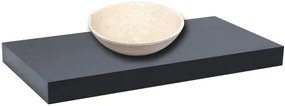 Mosdólap mosogató nélkül Naturel Dolce 90x8x50 cm fekete mat DO9050BL