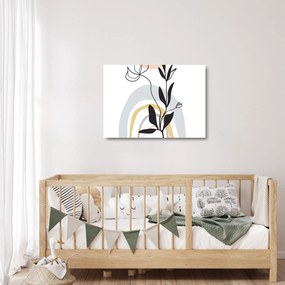 Üveg kép - Virágok vázában N⁰1 (70x50 cm)