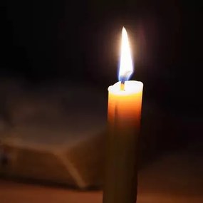 Fehér kúpos gyertya - 40 darabos készlet