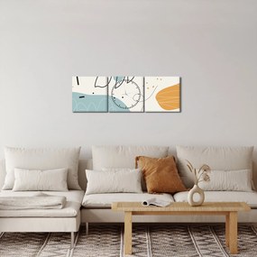 Kép - Levél illusztráció (órával) (90x30 cm)
