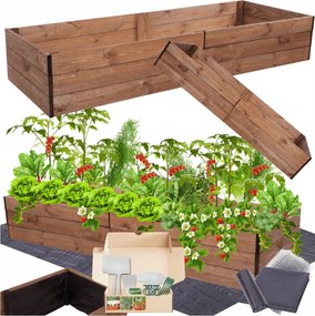 Ágyás magasított zöldséges növénytartó kaspó herbárium impregnáló 27x200x60