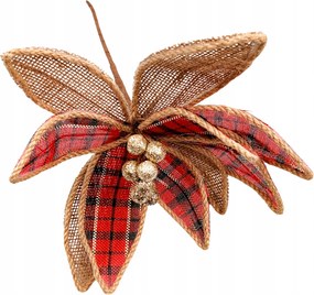 Betlehemi Csillag Csúcson Ág Dekorációs Kompozíció Minőség XL 25 cm