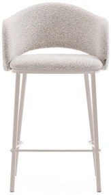 Elefántcsont színű bárszék (ülésmagasság 65 cm) Maina – Kave Home