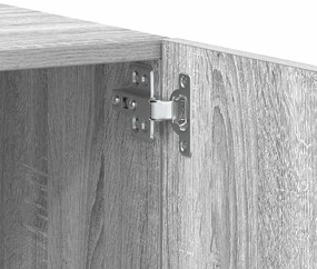 szürke sonoma színű szerelt fa TV-szekrény 100 x 35 x 40 cm
