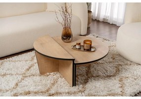 Dohányzóasztal Orion - Honey Oak, Fekete