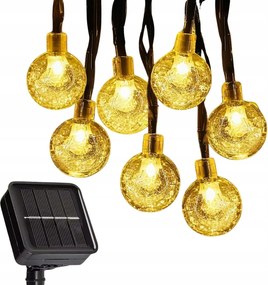 Ulanox Napelemes fényfüzér 7 m, 50 Led, IP65, 8 üzemmód