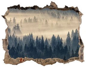 Lyuk 3d fali matrica Köd az erdőben nd-k-134224571