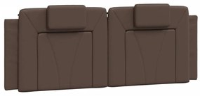 barna ágykeret Viana LED-ekkel matrac nélkül 120 x 200 cm