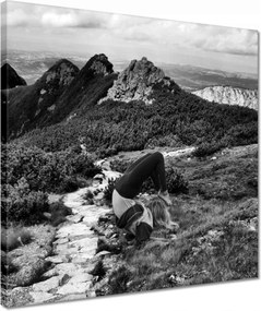 Vászonkép 40x40 Jóga a Tátrában