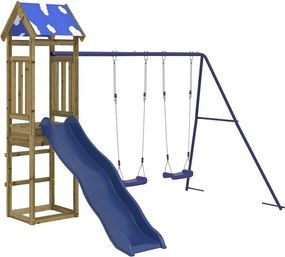 vidaXL impregnált fenyőfa kültéri játszószett