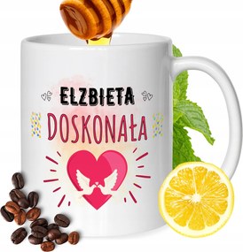 Bögre Erzsébet Barátnőknek Ajándék Nyomtatott Fehér 330ml