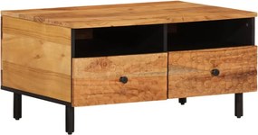 vidaXL tömör akácfa dohányzóasztal 80 x 54 x 40 cm