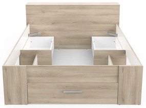 Pocket 160x200 cm ágykeret Adormo Smart 15 cm matraccal - Kronberg tölgy N