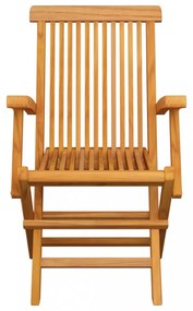 3 db tömör tíkfa kerti szék élénkzöld párnával