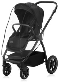 Lionelo - MERIL 3 az 1-ben kombinált babakocsi, Fekete Onyx