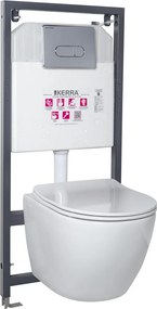 Kasos Pacific Chrome falba építhető WC tartály szett