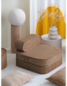 Barna kordbársony gyerek fotel Flip – Wigiwama