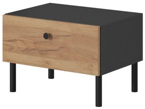 Éjjeliszekrény szett 2db. Dalde D (arany craft tölgy + antracit). 1071344