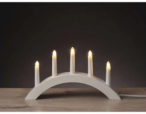 Karácsonyi gyertyatartó 5xE10/15W/230V fehér