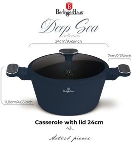 BerlingerHaus Lábas fedővel (4,3 L) Deep Sea Collection BH/8377