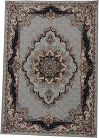 Perzsa szőnyeg szürke TABRIZ 200x300 exkluzív nappali szőnyeg akrilból