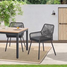 Juskys Kastos fém székek 2 db - szürke